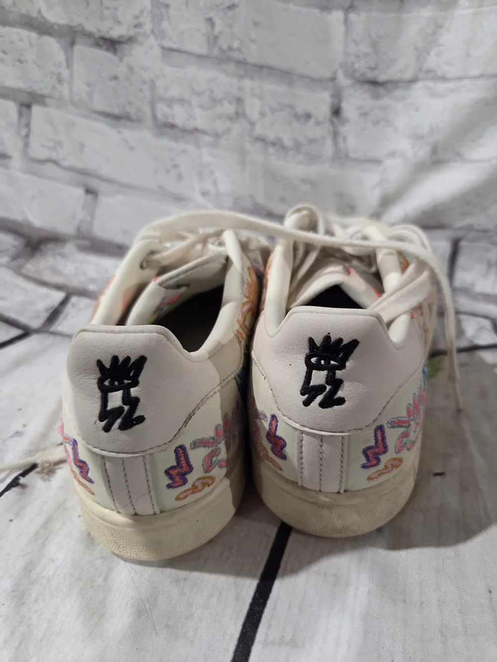 Adidas Stan Smith Pride Embroidered Cream  Sneakers
